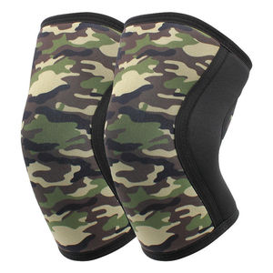 Rodillera de levantamiento de pesas personalizada a bajo precio, fabricada en fábrica, con logo personalizado, soporte de rodilla para powerlifting, al por mayor, de nailon, unisex - Product Image 3