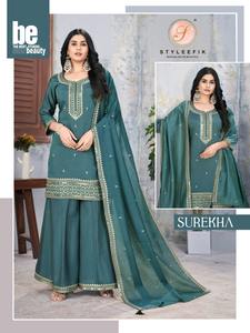 ชุดเดรสสีสวยสำหรับผู้ใหญ่ผ้าคอตตอนปักลายผ้าวิสคอสอินเดีสไตล์ทันสมัยล่าสุด - Product Image 3