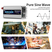 Onduleur à onde sinusoïdale pure HOULI 1600W 800W | Convertisseur 12V 24V 48V DC à 220V AC pour voiture maison RV Camping sauvegarde