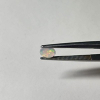 Opale naturelle ronde facettée, opales blanches éthiopiennes, pierres précieuses en vrac, certifiées, jeu de couleurs de feu, 6 mm