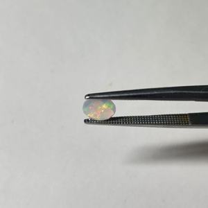 Ópalo Natural Redondo Facetado, Ópalos Blancos Etíopes, Piedra Preciosa Suelta Certificada, Juego de Color Fuego, 6 mm - Product Image 3