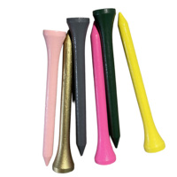 Tees de golf en plastique durables et robustes, plusieurs couleurs et tailles variées, accessoire pour golfeurs