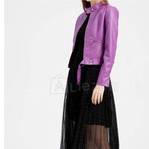 Dernier style, vente en gros, veste en cuir pour femmes coupe-vent, meilleure vente, veste en cuir imperméable pour femmes - Product Image 3