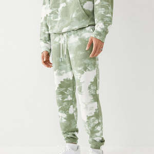 2025 chándal de hombre con estampado de diseño personalizado Tie Dye Jogger pantalón chándal y 100% algodón Tie Dye chándales para hombres 2025 - Product Image 5