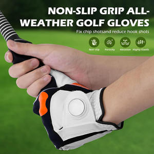 Gants de golf Durable Premium en cuir respirant produit meilleure qualité ultra doux au toucher hommes gants de golf adulte - Product Image 4