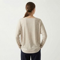 T-shirt décontracté pour femme, col rond, respirant, motif uni, manches régulières, 95% viscose, élasthanne, printemps/été