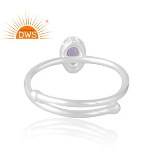 Anillo de piedras preciosas de amatista Rosa Natural de Plata de Ley 925 más vendido, joyería personalizada para mujer, regalo para ella - Product Image 2