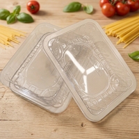 Barquettes d'emballage alimentaire et de viande en PET/PE écologiques, contenants thermoformés pour la conservation des pâtes surgelées