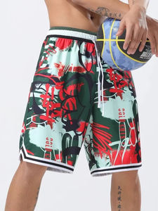 Pantalones cortos de baloncesto personalizados con bolsillos bordados para fitness al aire libre y ropa informal - Product Image 2