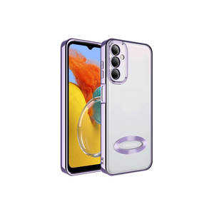 Funda Netzy para Samsung Galaxy M14, Serie SAFA Omega, de Silicona Negra con Protección para la Cámara, Acabado Electrochapado - Product Image 2