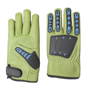 Gants de travail de sécurité en cuir de mouton de vachette de construction industrielle à usage intensif personnalisés en TPR à vendre - Product Image 1