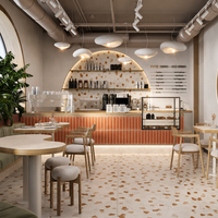 Comptoir de caisse pour le commerce de détail, présentoir LED, table basse, vitrine, mobilier d'hôtel, mobilier de restaurant, mobilier de bar, chariot alimentaire