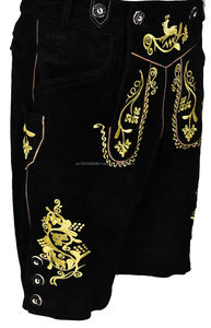 กางเกงหนังบาวาเรียนแบบดั้งเดิม กางเกงหนังสั้นแบบบาวาเรียนสำหรับผู้ชาย - Product Image 2