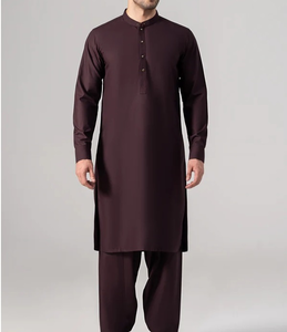 Tissu 100% coton, style islamique décontracté pour hommes, shalwar kameez d'été pour hommes, prix raisonnables, shalwar kameez pour hommes respirant - Product Image 4