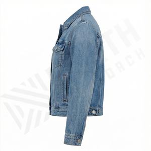Veste en jean confortable et respirante pour femme, coupe-vent, en coton brut de haute qualité, style streetwear, idéale pour l'automne - Product Image 3