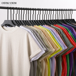 Camisetas de algodón 235G 100% de alta calidad, precio de fábrica, fabricante, Impresión de logotipo personalizado, camiseta de mujer Unisex Lisa para hombres - Product Image 1