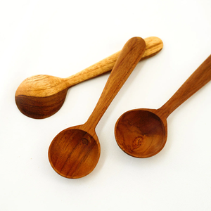Hot Sale Wooden Household <b>Soup</b> Wine Spoon With Long Handle Durable Quality with Dog Foot Design Handle Hot Selling - Product Image 2