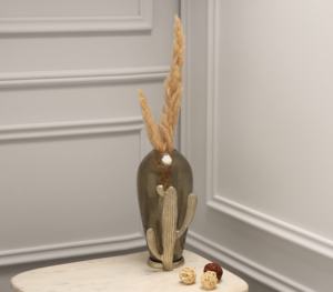 Vase en métal amorphe doré de luxe Vase décoratif en spirale abstraite moderne pour la décoration intérieure du bureau à domicile et de l'hôtel - Product Image 1