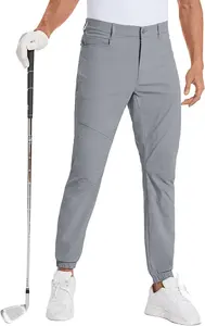... Pantalones de golf para hombre, ropa deportiva suave, pantalones flexibles adecuados para el trabajo de entrenamiento informal y uso al aire libre - Product Image 1