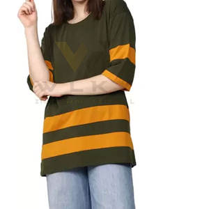 Camisetas de mujer de alta calidad de color sólido Camisetas de mujer ajustadas Camisetas de mujer con logotipo personalizado Camisetas de mujer - Product Image 4