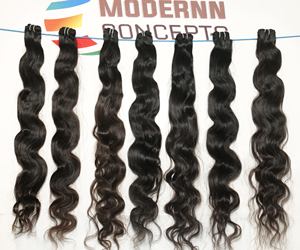 100% vente en gros brut naturel noir couleur machine double trame faisceaux bodywave vierge indien extensions de cheveux humains - Product Image 3