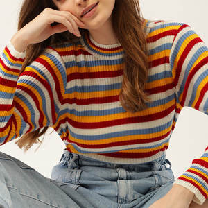 Pulls en laine 100% fabriqués en usine, vente directe, design haut de gamme, pulls en tricot pour femmes, automne et hiver, couleur unie, pulls pour femmes - Product Image 6