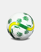 Ballons de football professionnels d'entraînement en gros pour l'extérieur, jaunes et verts, cousus à la main par des experts, marque Uniswift/OEM, MOQ 10 pièces