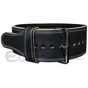 Black Leather Powerlifting Belts for Deadlifting New Design Customize Logo Fitness Safety Gym Training Bodybuilding Lever Belts - Product Image 4