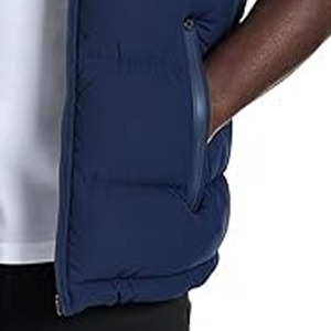 Gilet sans manches matelassé pour homme, nouveau design tendance, logo personnalisé, col montant, pour l'hiver - Product Image 2