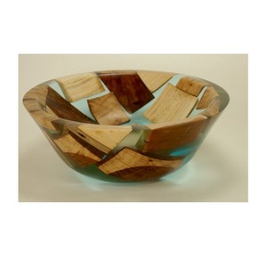 ชามเสิร์ฟสลัดซุปอาหารทำจากไม้และเรซินสามารถกำหนดขนาดและรูปร่างได้ - Product Image 5