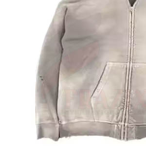 Diseña tus propias sudaderas con cremallera de invierno Sun Fade de alta calidad Nuevo estilo Cantidad a granel Sudaderas con capucha con cremallera de Sun Fade - Product Image 3