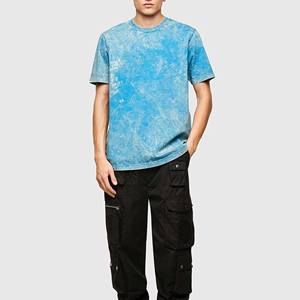 T-shirt de haute qualité délavé à l'acide pour hommes Streetwear surdimensionné Hip Hop 100% coton t-shirts T-shirt graphique personnalisé pour hommes - Product Image 1