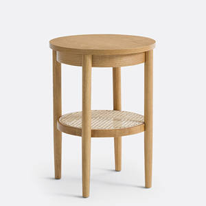 Table de chevet avec combinaison en bois de teck Rotin Design simple de luxe moderne pour la maison Chambre principale ou l'hôtel-Pacome - Product Image 1