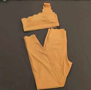 Women's XXL Active Wear Yoga Set Breathable Lightweight Sport Bra Gym Workout Legging High Waist Wide Flare Pant Fitness Sports - Product Image 6