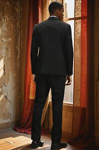 Traje de Novio para Boda, Traje Casual de Negocios para Hombre, Traje de Dos Piezas con Bordado, Corte Entallado, Conjunto de Vestir Elegante - Product Image 2