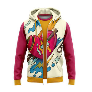 Sudadera Ligera de Poliéster Sublimado con Cierre, Acabado Transpirable, Diseño Personalizado OEM - Product Image 3