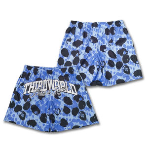Pantalones Cortos de Baloncesto de Malla Personalizados al por Mayor con Estampado de Trueno en Toda la Superficie, Sublimación Personalizada, Talla Grande Unisex - Product Image 2