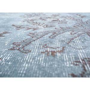 Alfombra de Lana Azul Vintage Anudada a Mano Pae-700 con Patrón de Medallón 9x12 para Decoración de Sala de Estar, Alfombras de Jaipur, EE. UU. - Product Image 3