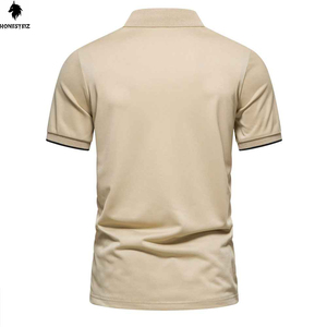 <b>Blank</b> Cotton Street Wear Polyester Spandex T-shirt Men's Polo Shirts Custom High Quality Heavy <b>Weight</b> TShirt for Men Oem Service - Product Image 3