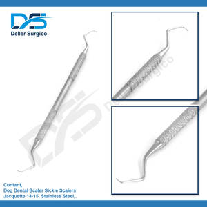 Curette dentaire pour chien, curette en forme de faucille, Jacquette 14 15, acier inoxydable, instruments parodontaux, curettes dentaires, Gracey parodontal - Product Image 3