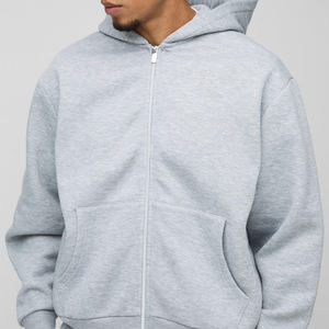 Men's Unisex OEM Clothing Manufacturer Custom Screen Print <b>Zip</b> <b>Up</b> <b>Hoodie</b> and Joggers Sweat suit 2 Piece Set Tracksuits For Men - Product Image 5