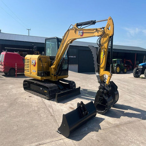 Excavatrice sur chenilles Cat 305.5E2 jaune, machine de terrassement hydraulique, équipement de construction lourd - Product Image 1