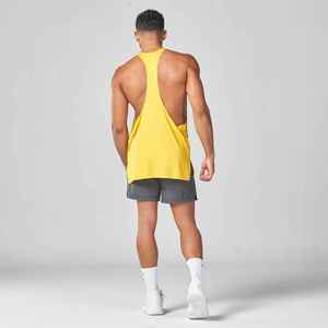 Precio bajo Impresión personalizada Algodón Stringer Gym Fitness Singlet Entrenamiento Muscle Bodybuilding Camiseta sin mangas para hombre OEM Camiseta sin mangas para hombre - Product Image 4