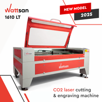 Wattsan 1610 LT Máquina de corte por láser Grabado Cnc Co2 Sistema de corte por láser 80W 100W 130W 150W 1610 W 1600 Co2 Laser 1000 * mm