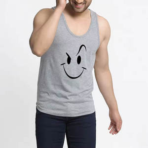 Camiseta sin mangas deportiva holgada personalizada para hombre, camiseta de fitness transpirable y clasificada de fábrica - Product Image 3