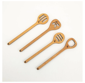 Bâtons de miel en bois de 15.5cm sur la table de dîner de qualité durable utilise une cuillère à miel pour la vente - Product Image 5