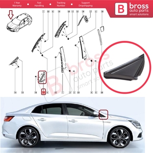 Cubierta Triangular para Espejo Retrovisor Lateral Derecho BSP1131-2 para Megane MK4 2016 en Adelante 638744983R - Product Image 5
