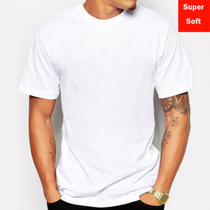 T-shirts d'été à manches courtes décontractés pour hommes Tops en coton modal blanc super doux - Product Image 3