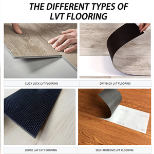 Carrelage de sol en vinyle de luxe imperméable LVT/PVC, en plastique/caoutchouc, à clipser/autocollant/auto-adhésif/sur pose sèche, Baldosa De Vinilo - Product Image 5