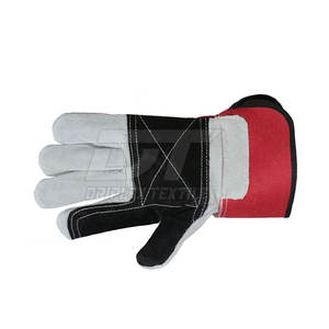 Nuevo estilo de diseño personalizado bajo MOQ guantes de trabajo al por mayor de cuero hecho guantes de trabajo para la venta en línea - Product Image 5